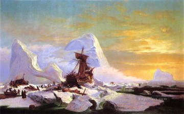 William Bradford Painting - Aplastado en el hielo William Bradford